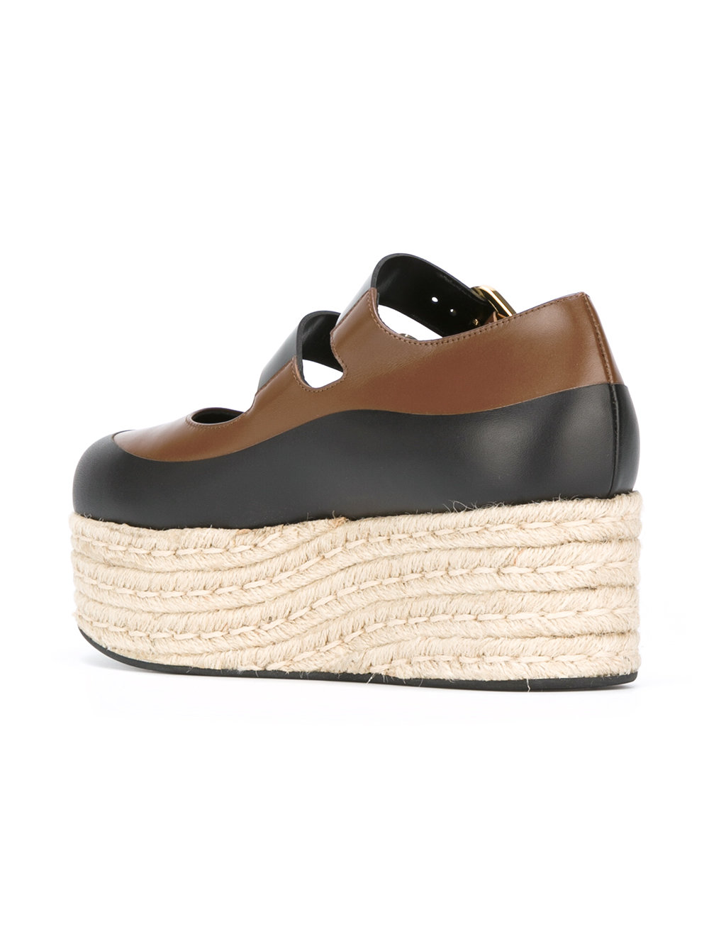 double strap espadrille platform loafers