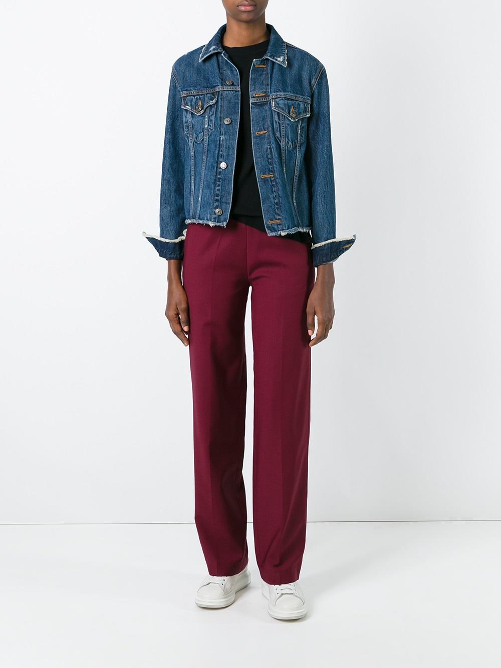 straight tailored trousers