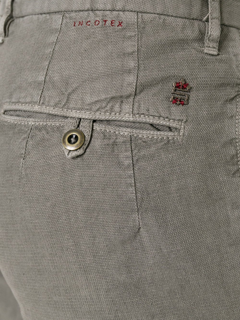 pleat detail tapered trousers
