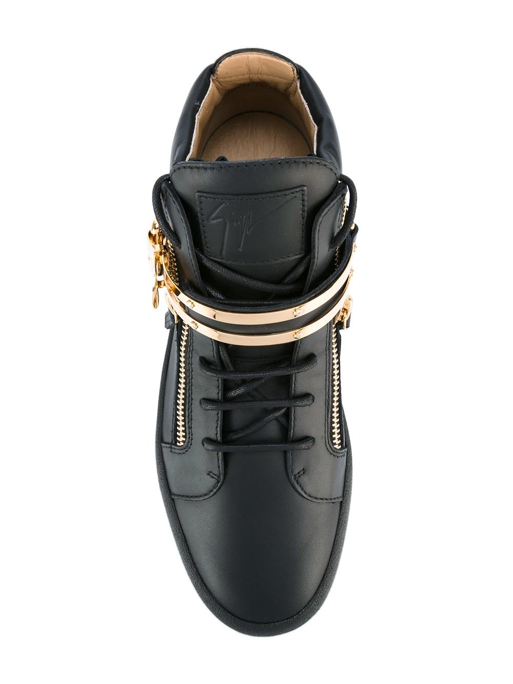 metal strap hi-tops