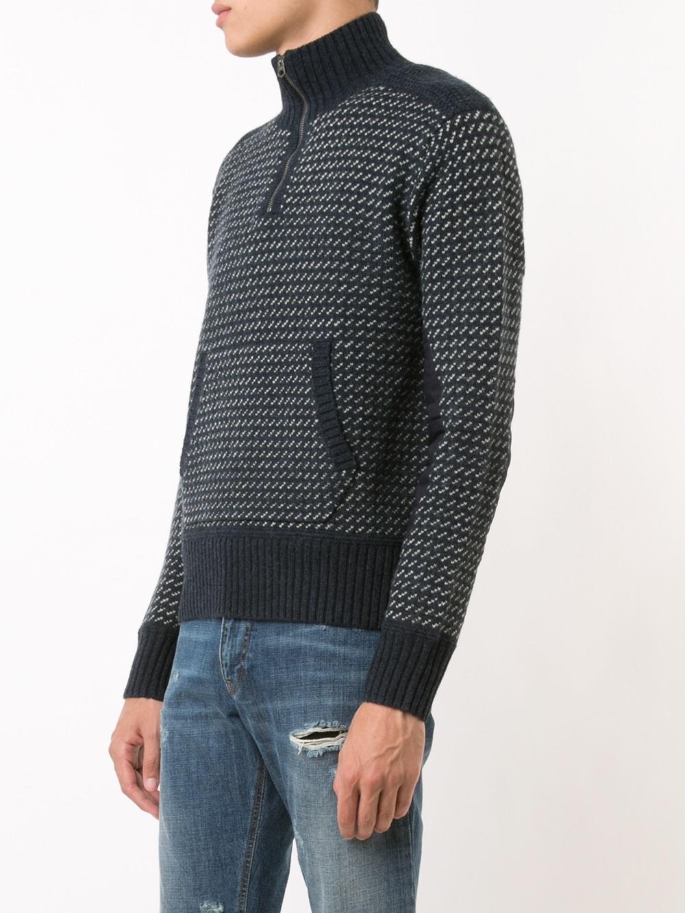 kangaroo pocket zipped jumper