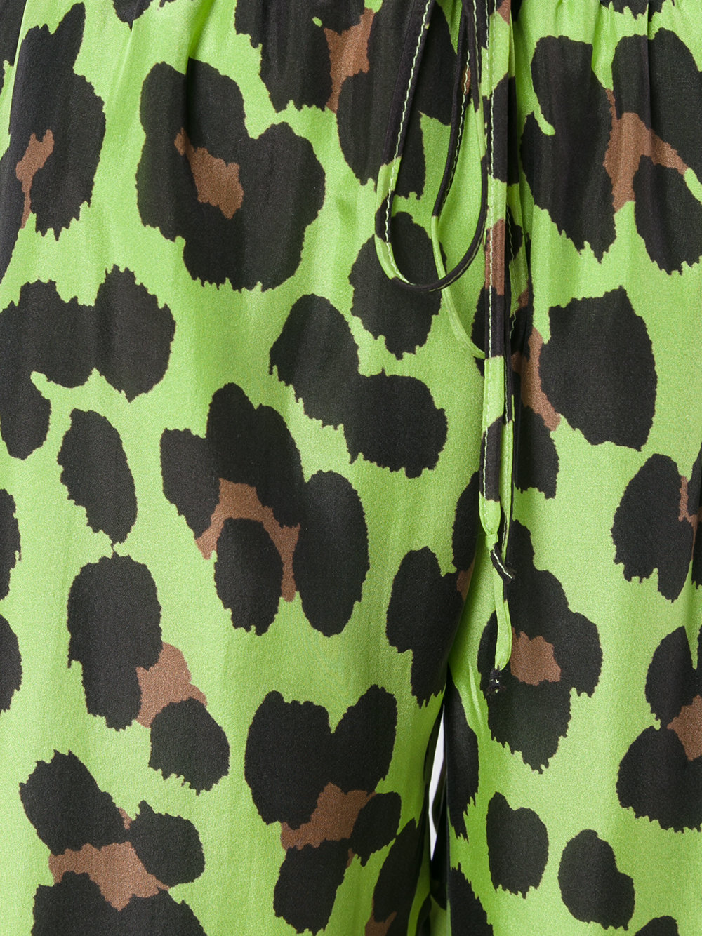 leopard print cropped trousers 