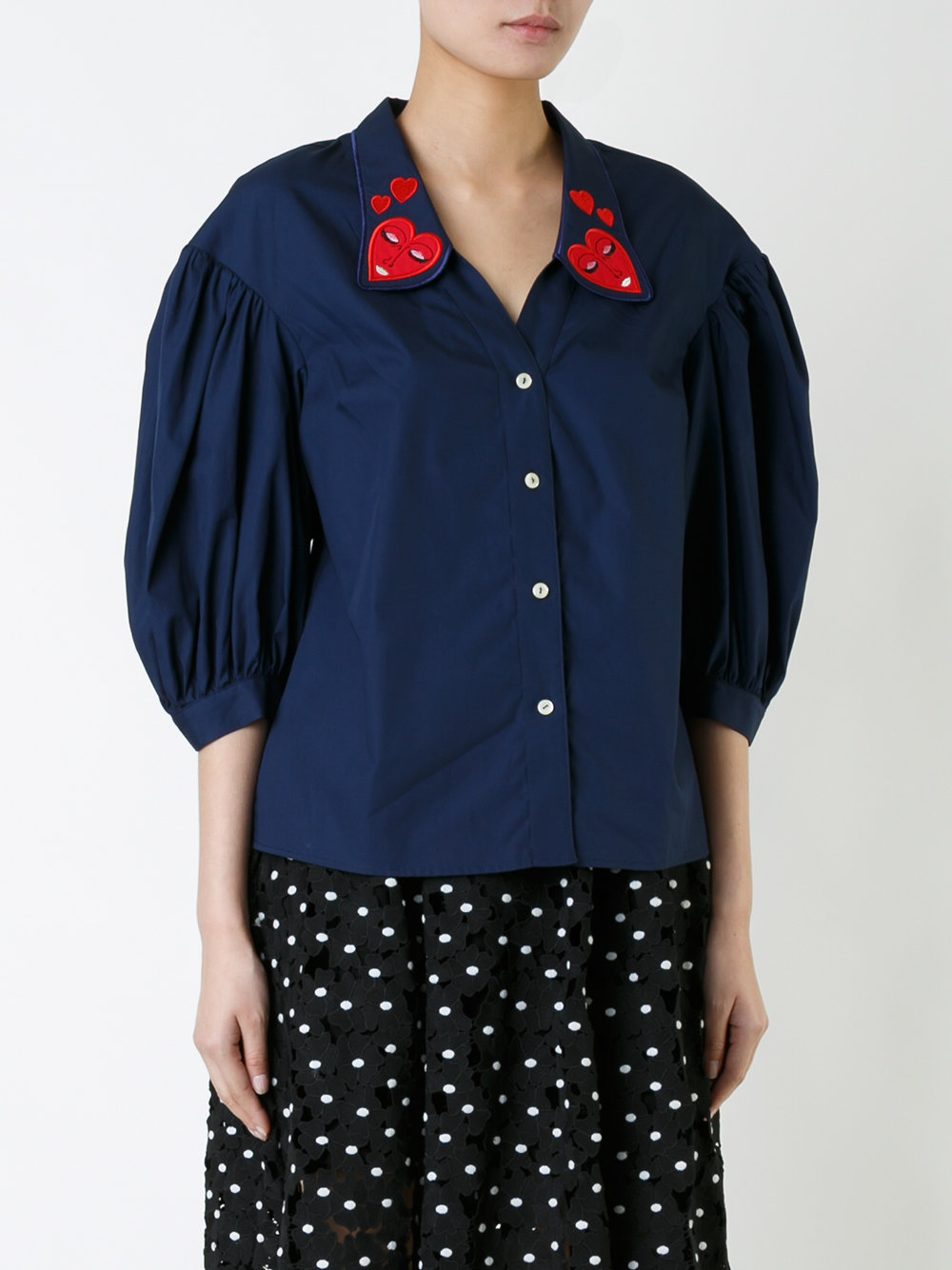 heart collar shirt 