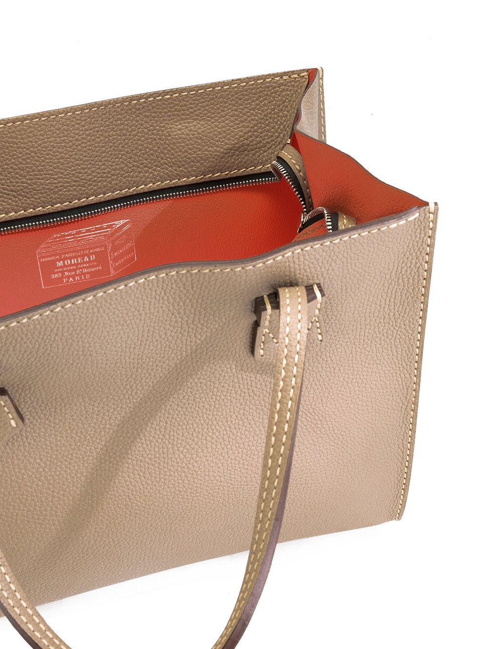checked trim tote bag