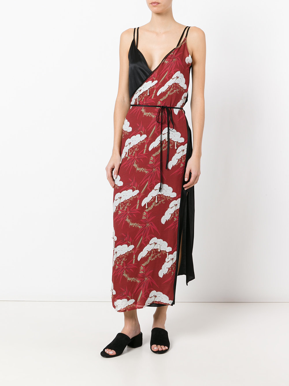 layered wrap dress