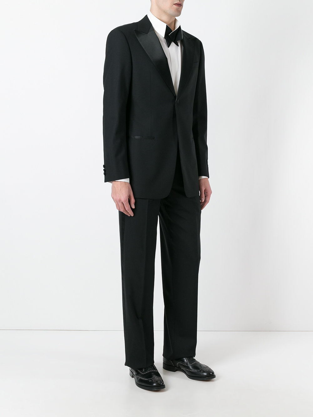 peaked lapels two-piece suit