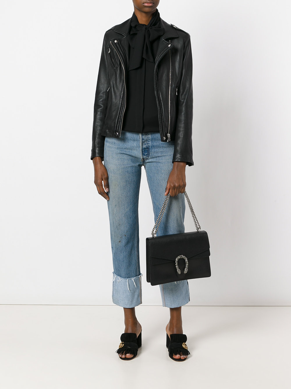 embellished clasp shoulder bag