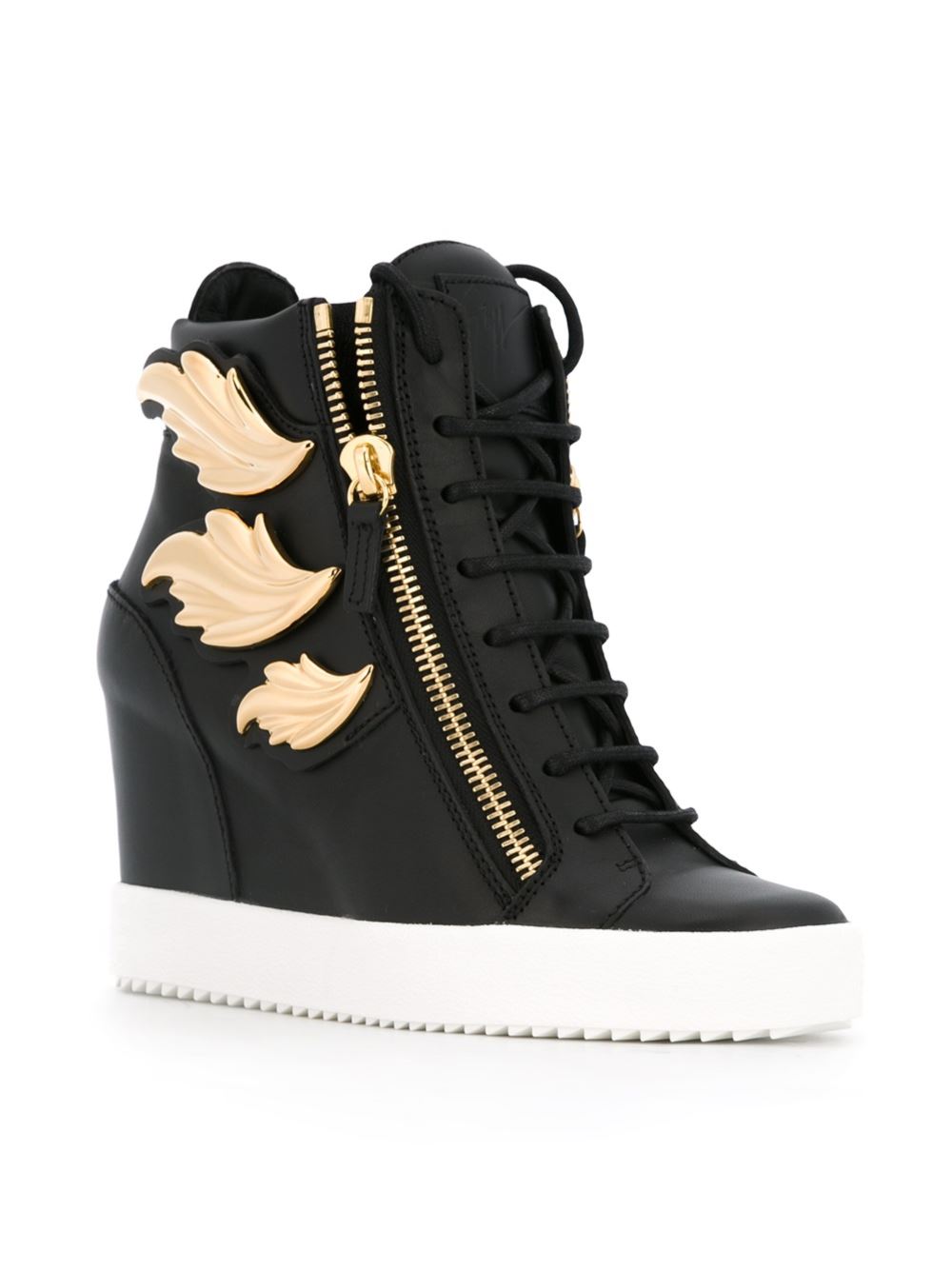 'Cruel' hi-top wedge sneakers