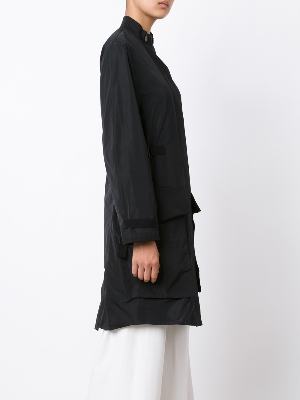 oversized flap pockets coat