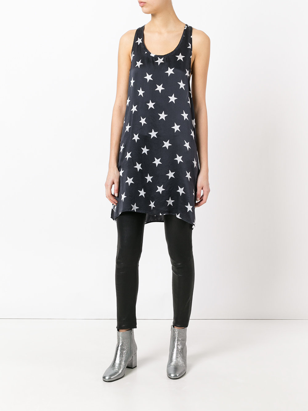 stars print tank top