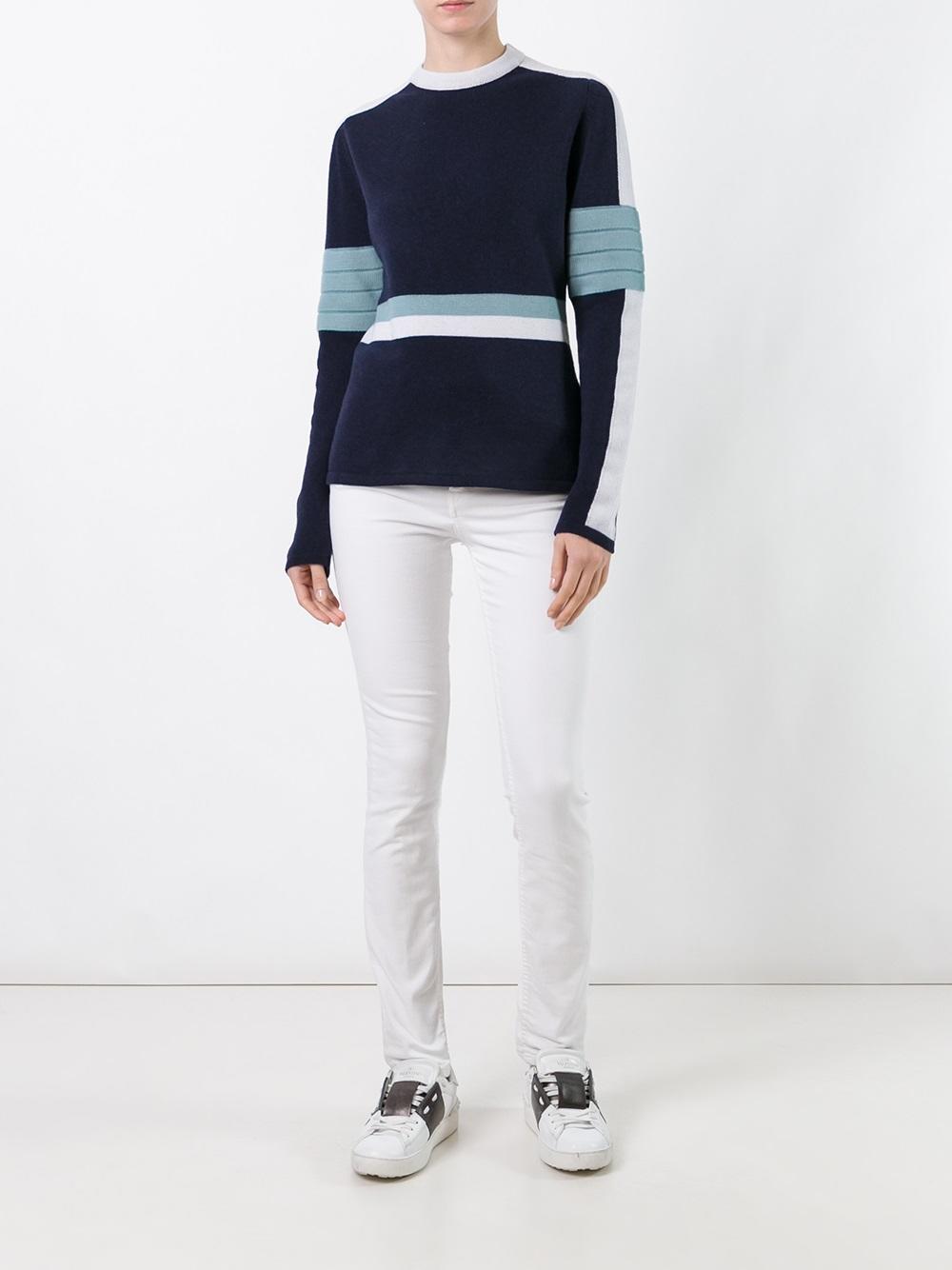 striped knit jumper