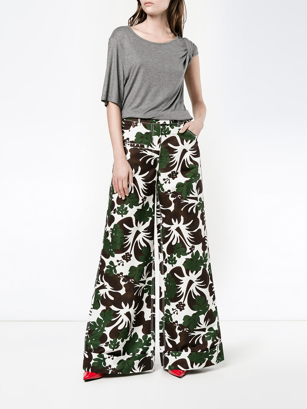 B Boy tropical print trousers