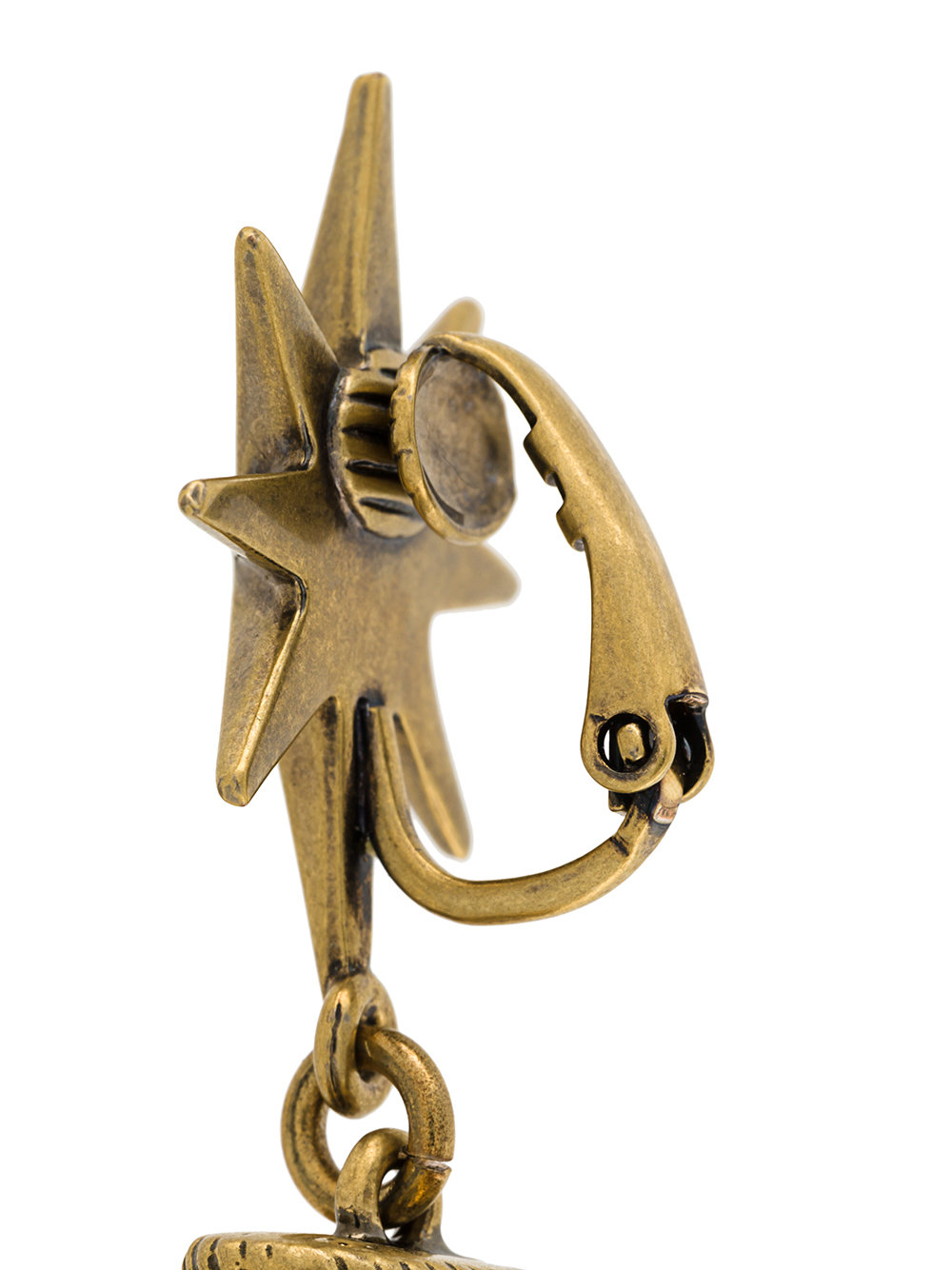 hand pendant clip on earrings