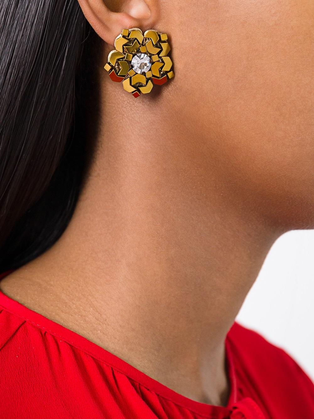 stone embellished earrings