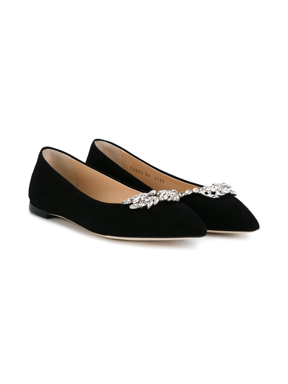 crystal embellished flats 