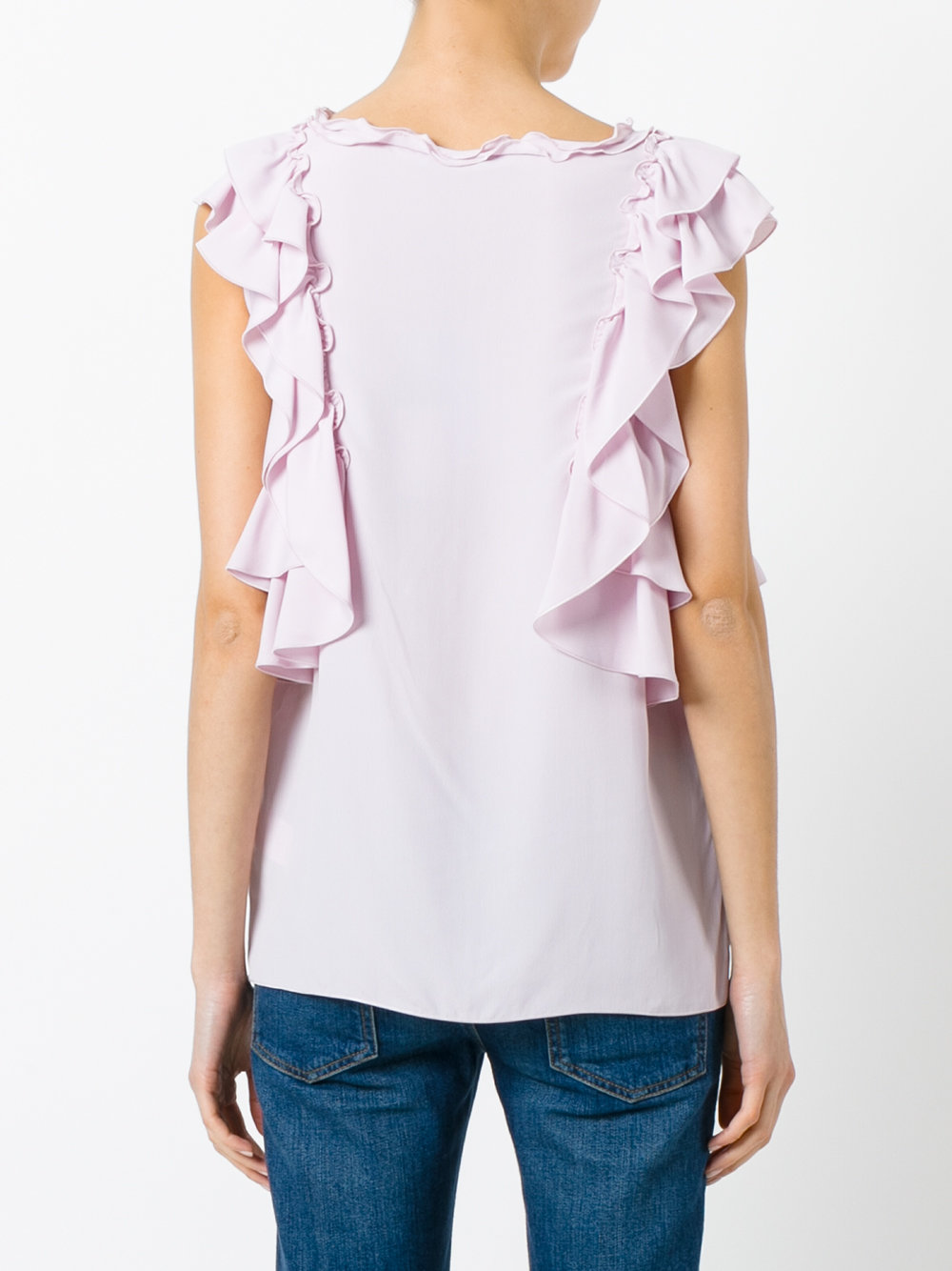 ruffled blouse