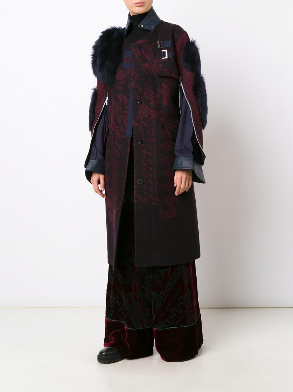 calligraphy print velvet palazzo pants