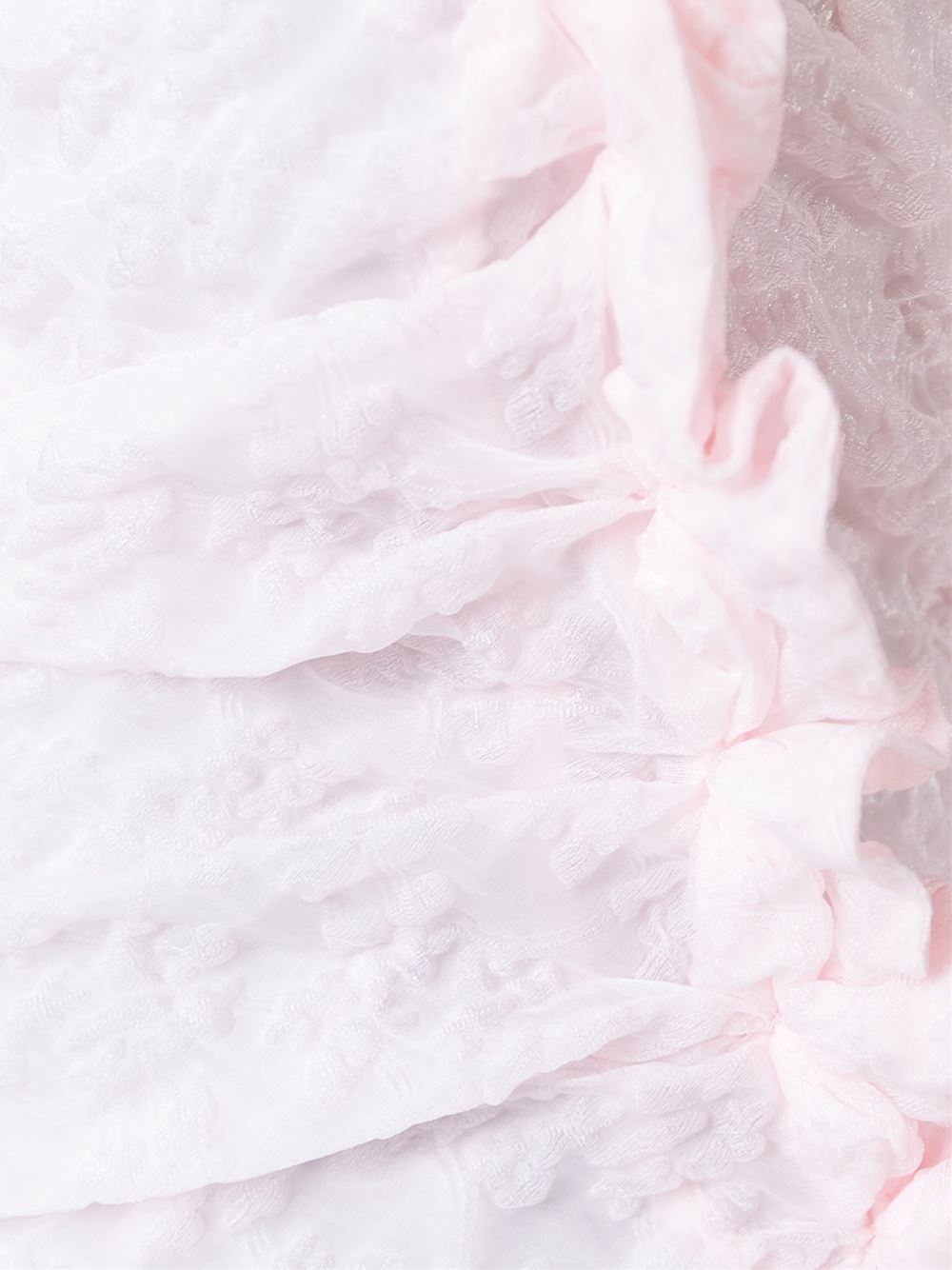 皱饰泡泡纱连衣裙