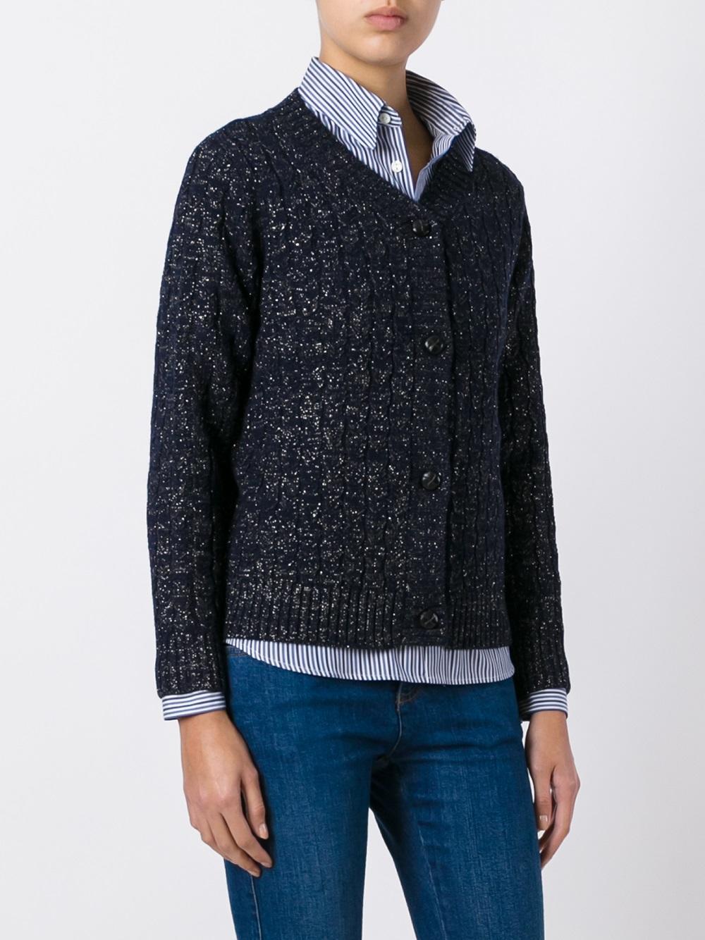 glitter effect cardigan