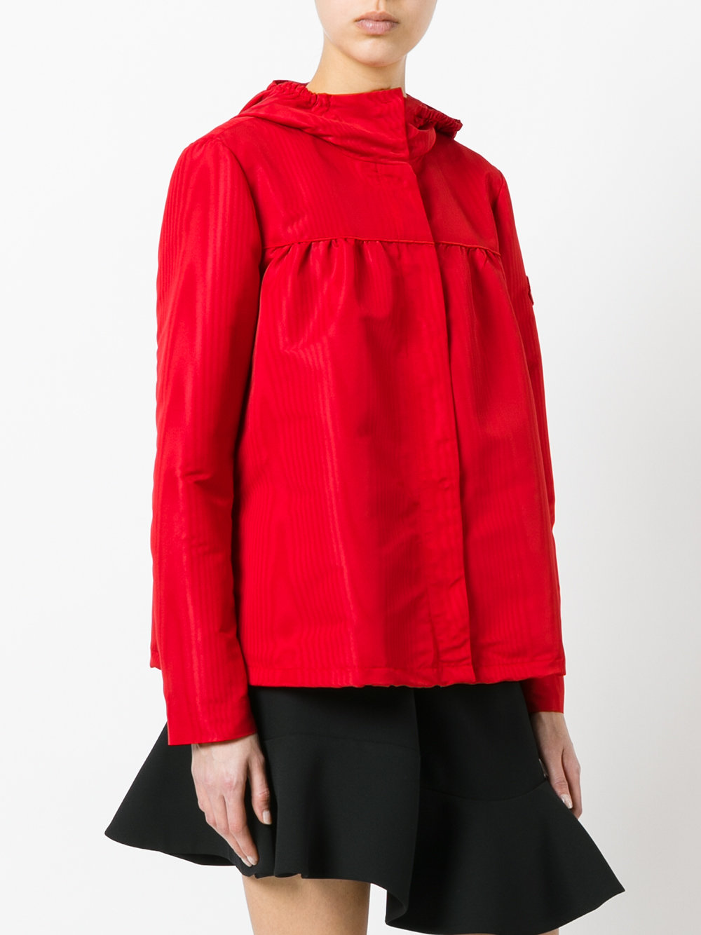 hooded rain jacket