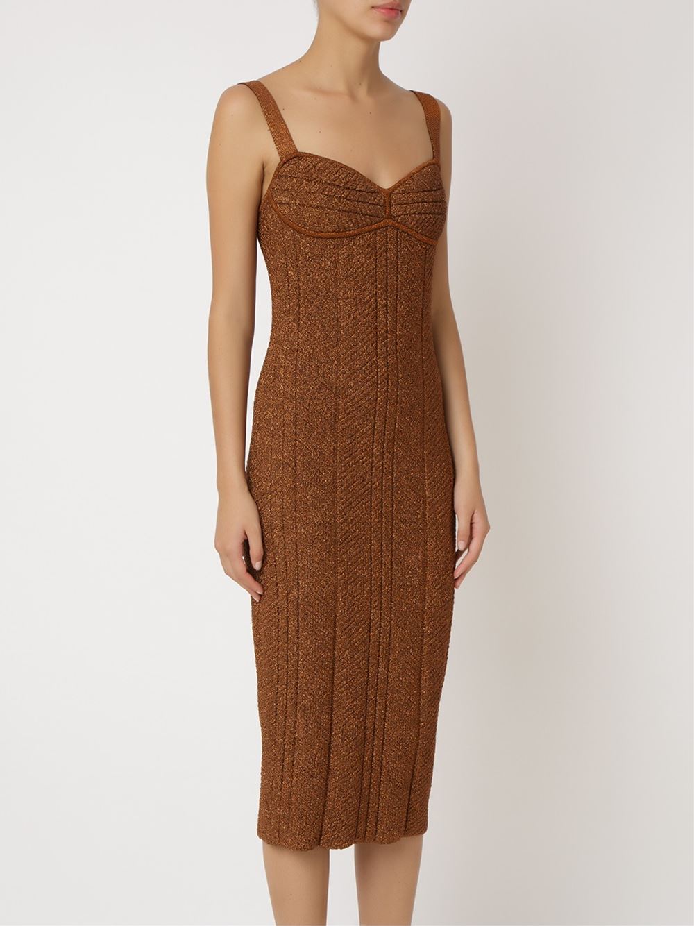 fitted knit dress