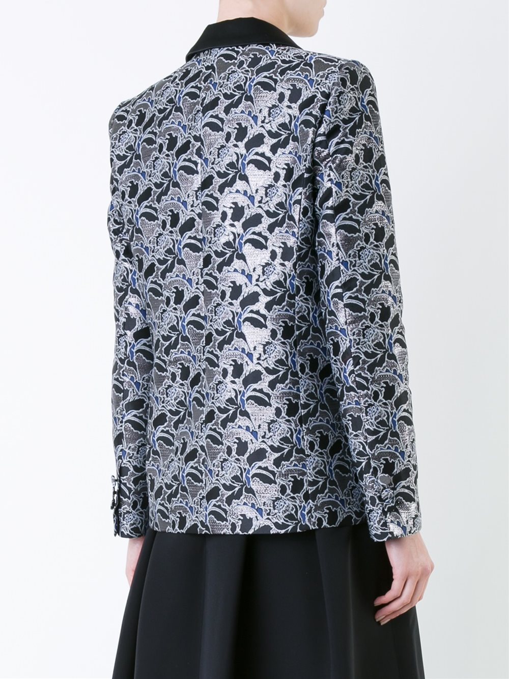 metallic floral jacquard dinner jacket
