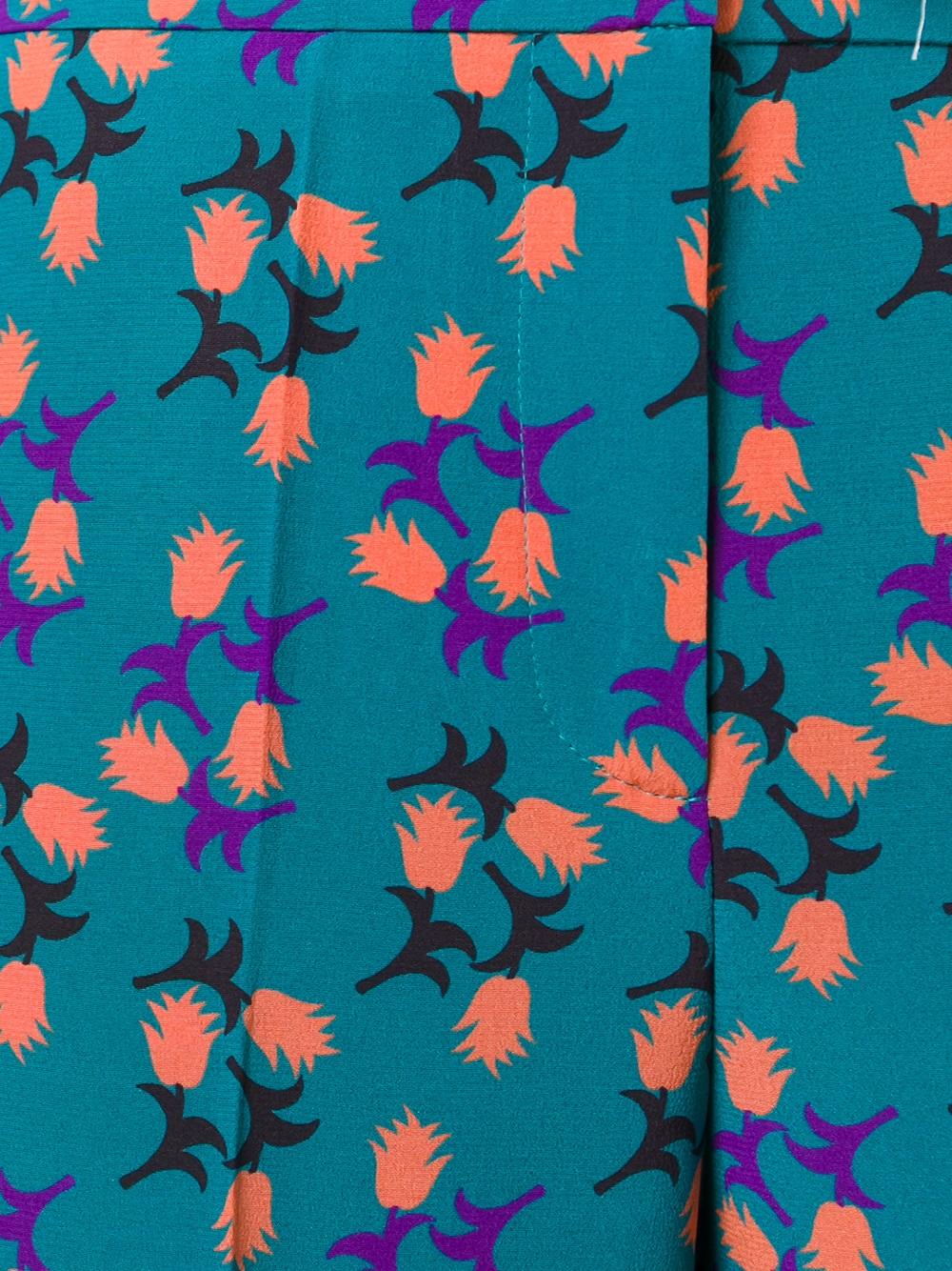 floral print trousers