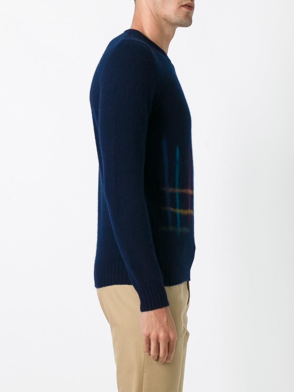stripes motif jumper