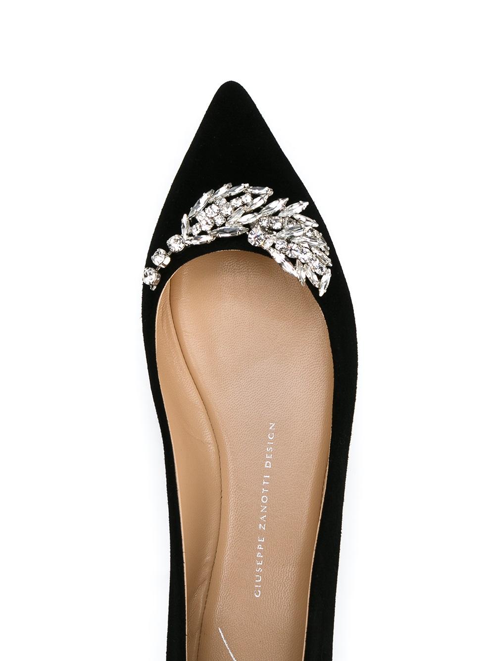 crystal embellished flats 