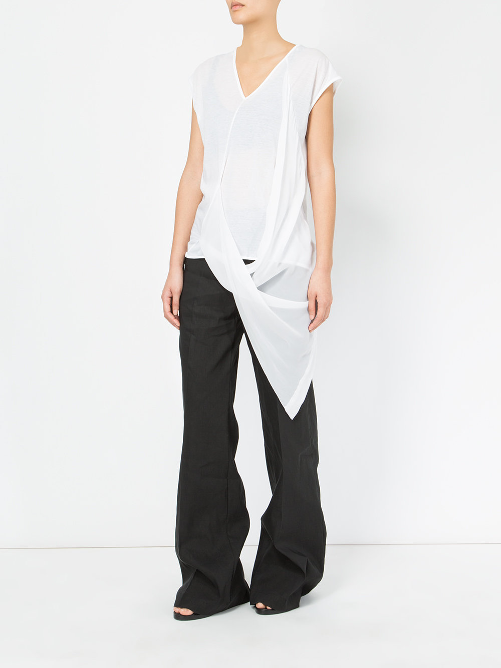 draped hem top