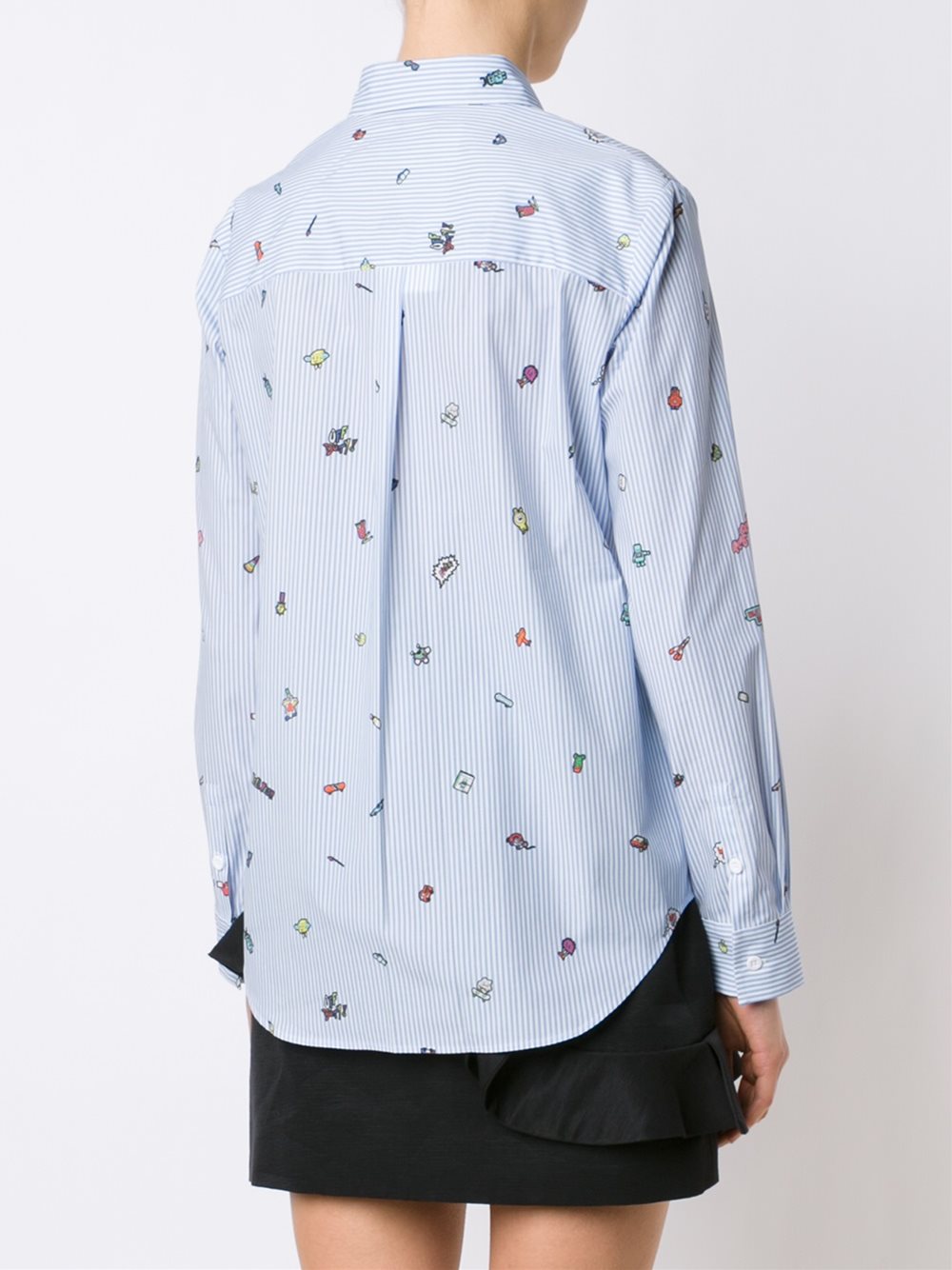 printed striped shirt