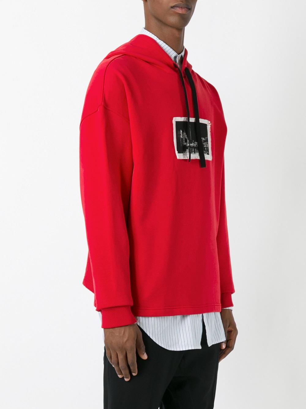 stylised patch hoodie 