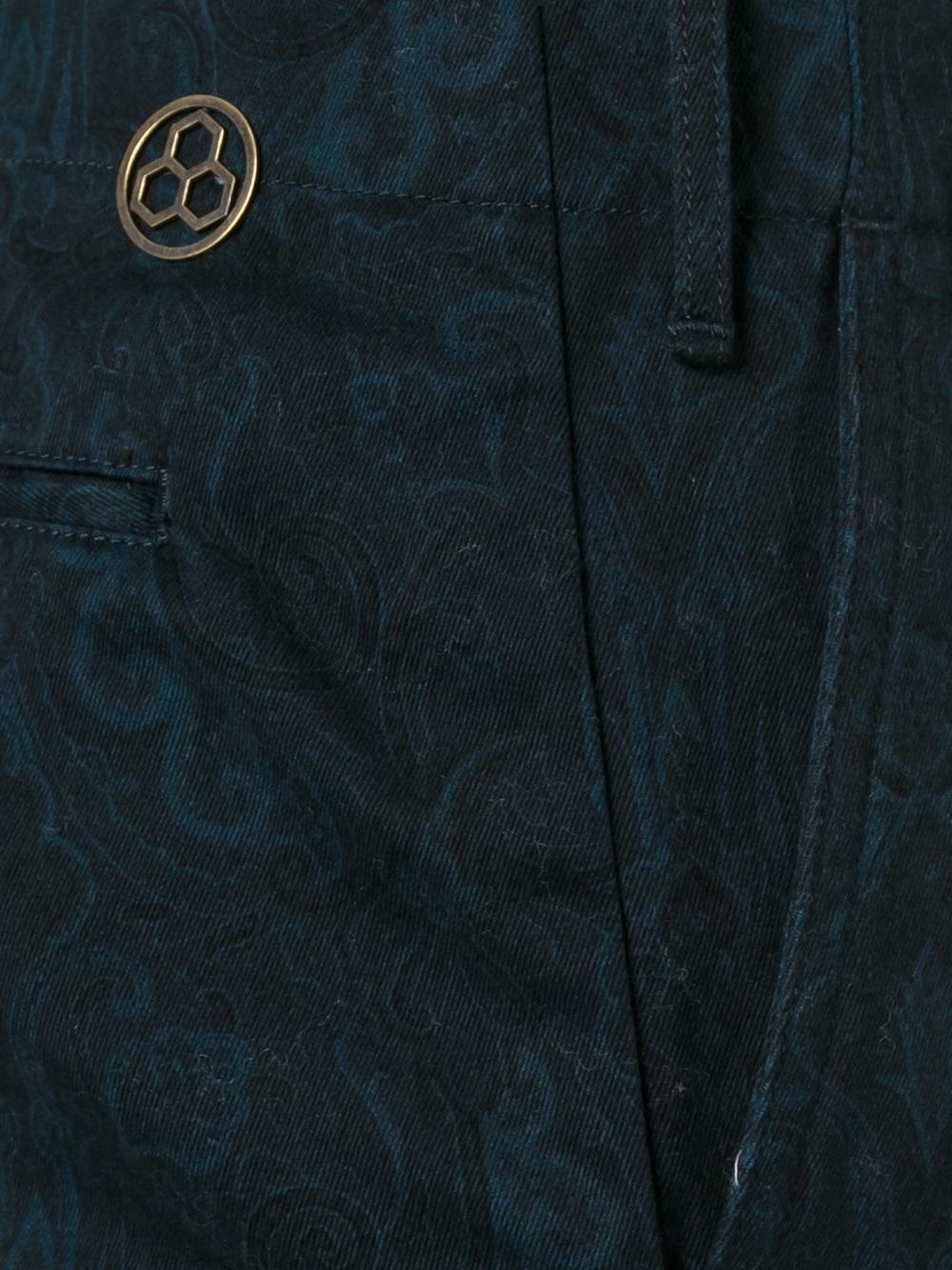 paisley print trousers