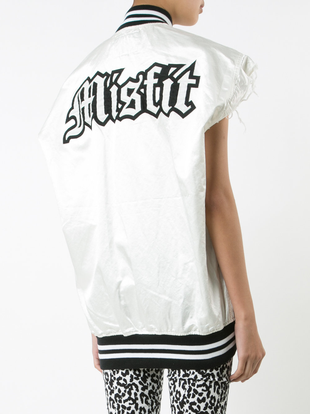 sleeveless 'Misfit' bomber jacket