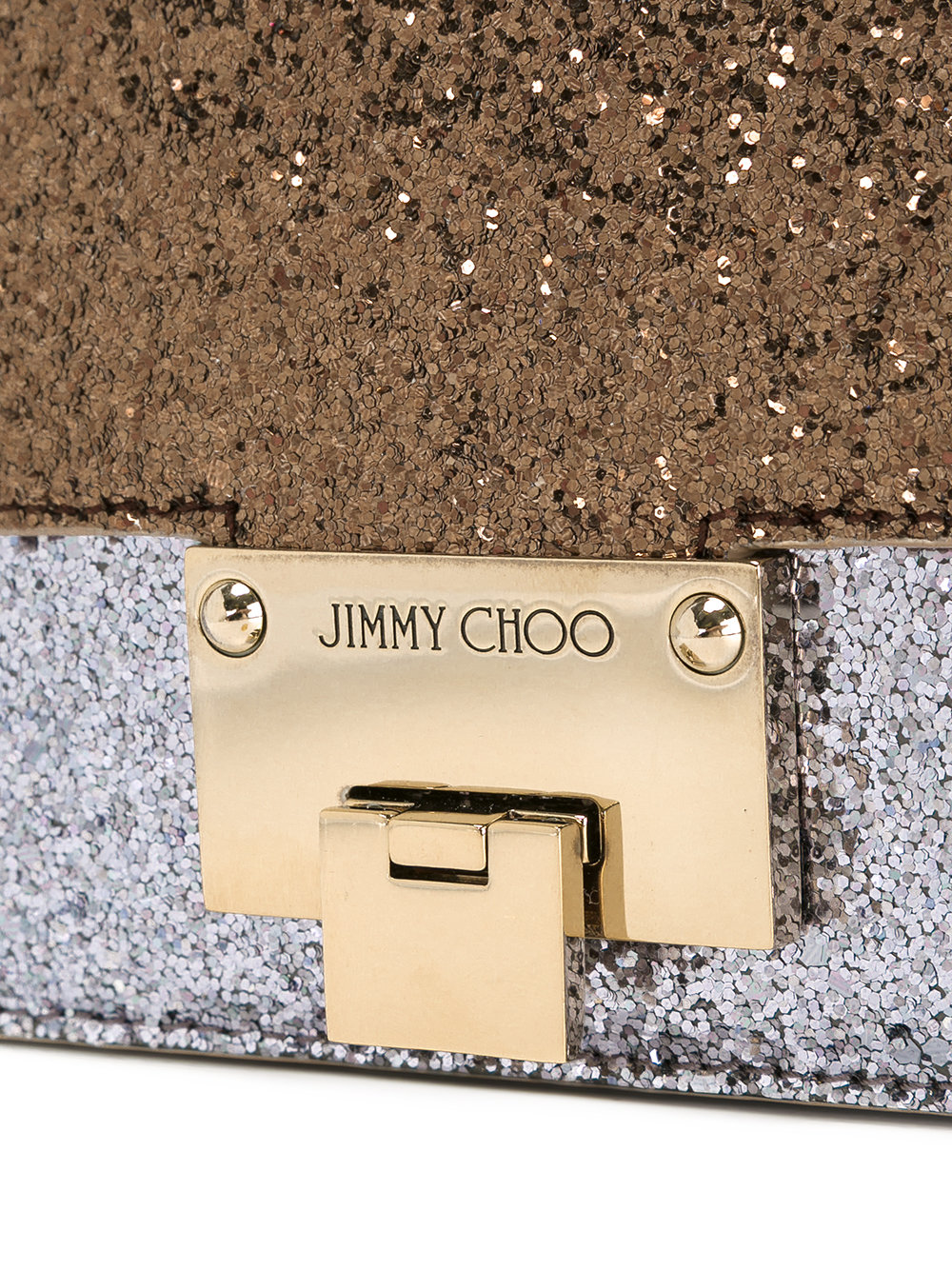 sparkle-effect crossbody bag