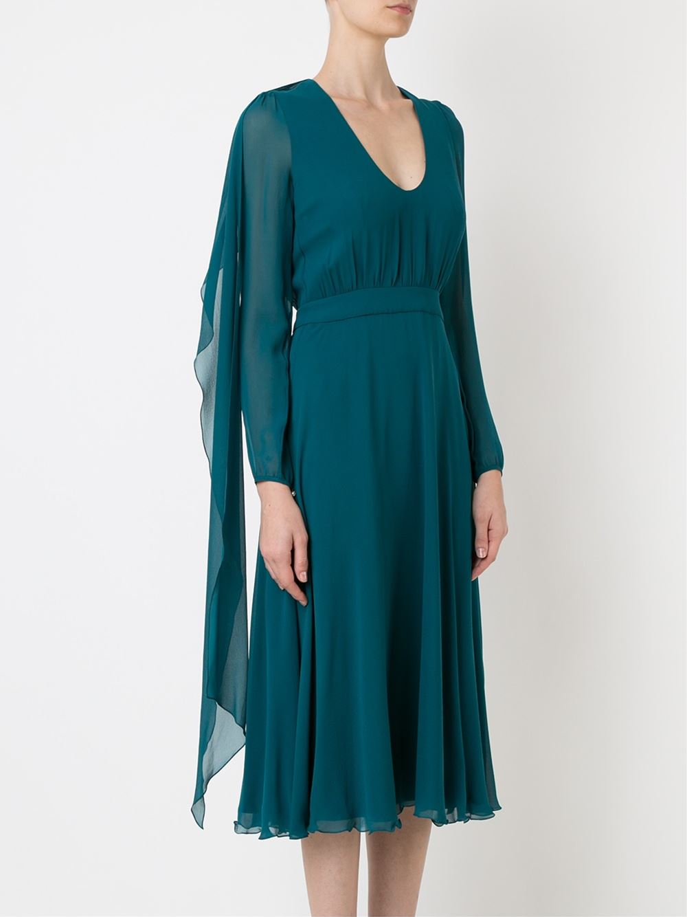 silk midi dress