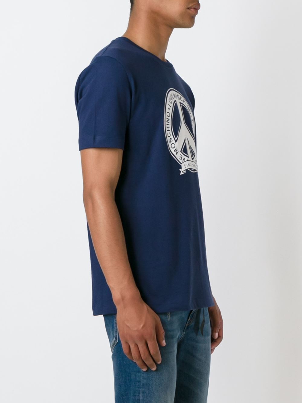 peace print T-shirt