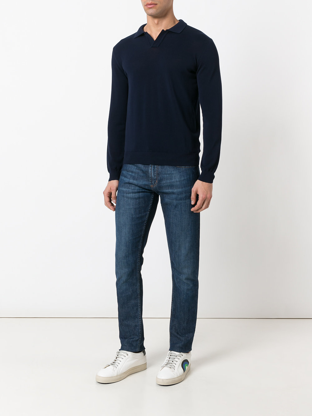 longsleeved polo shirt