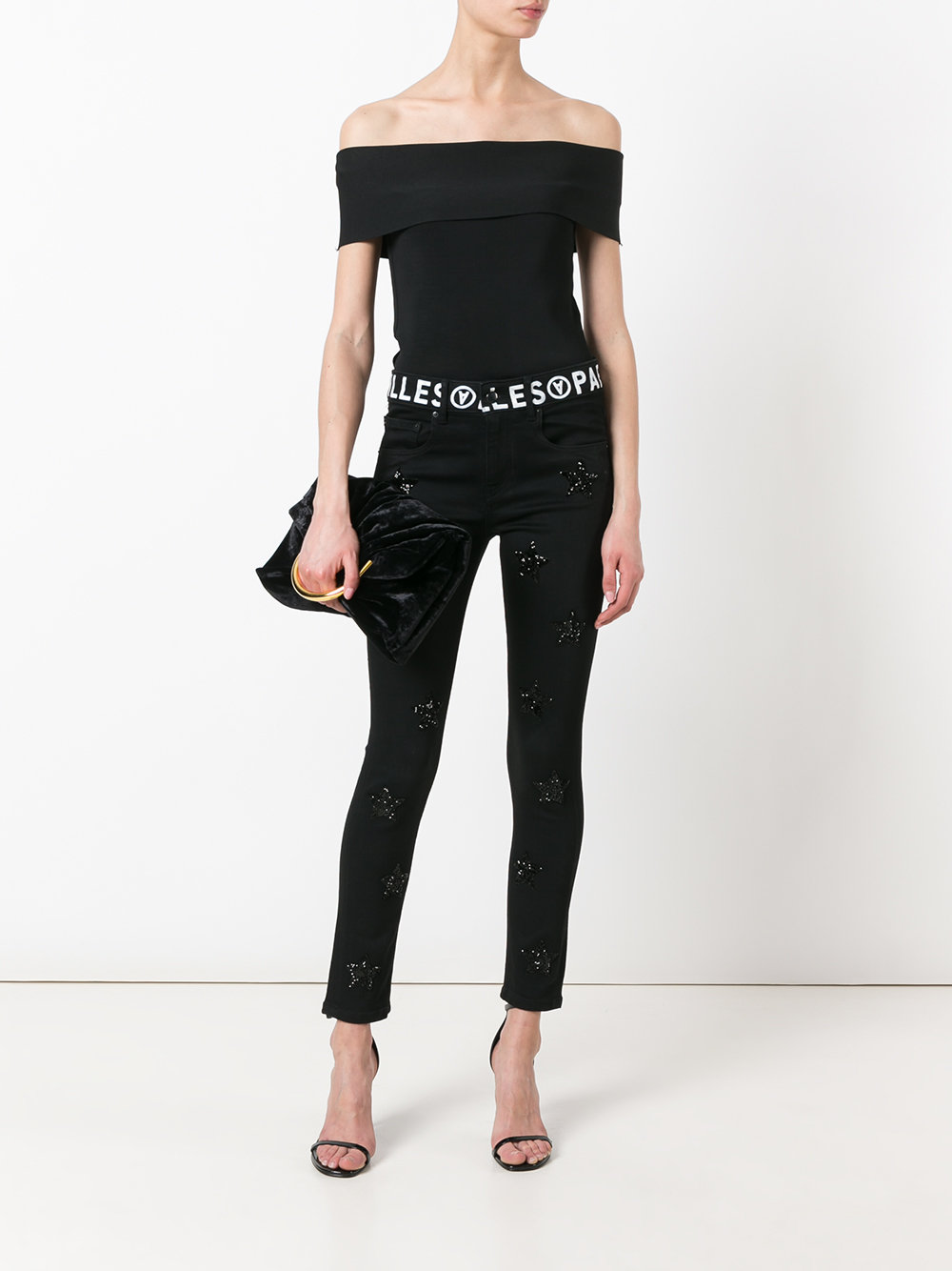 Cameron embellished slim jeans