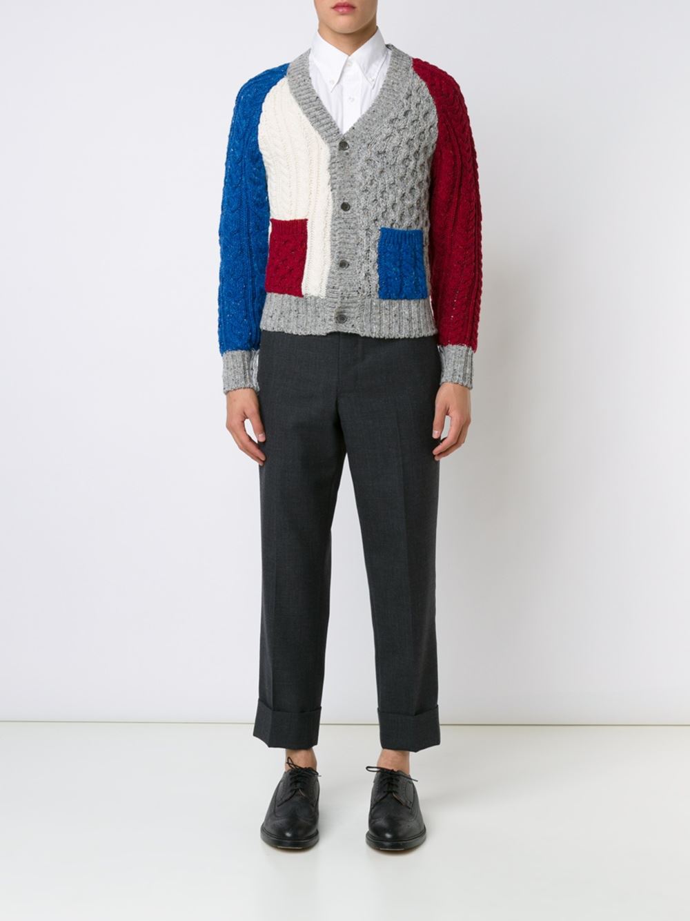 colour block cardigan