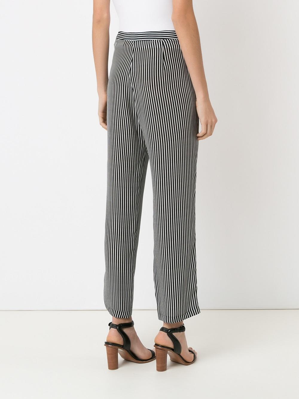 high-waisted trousers