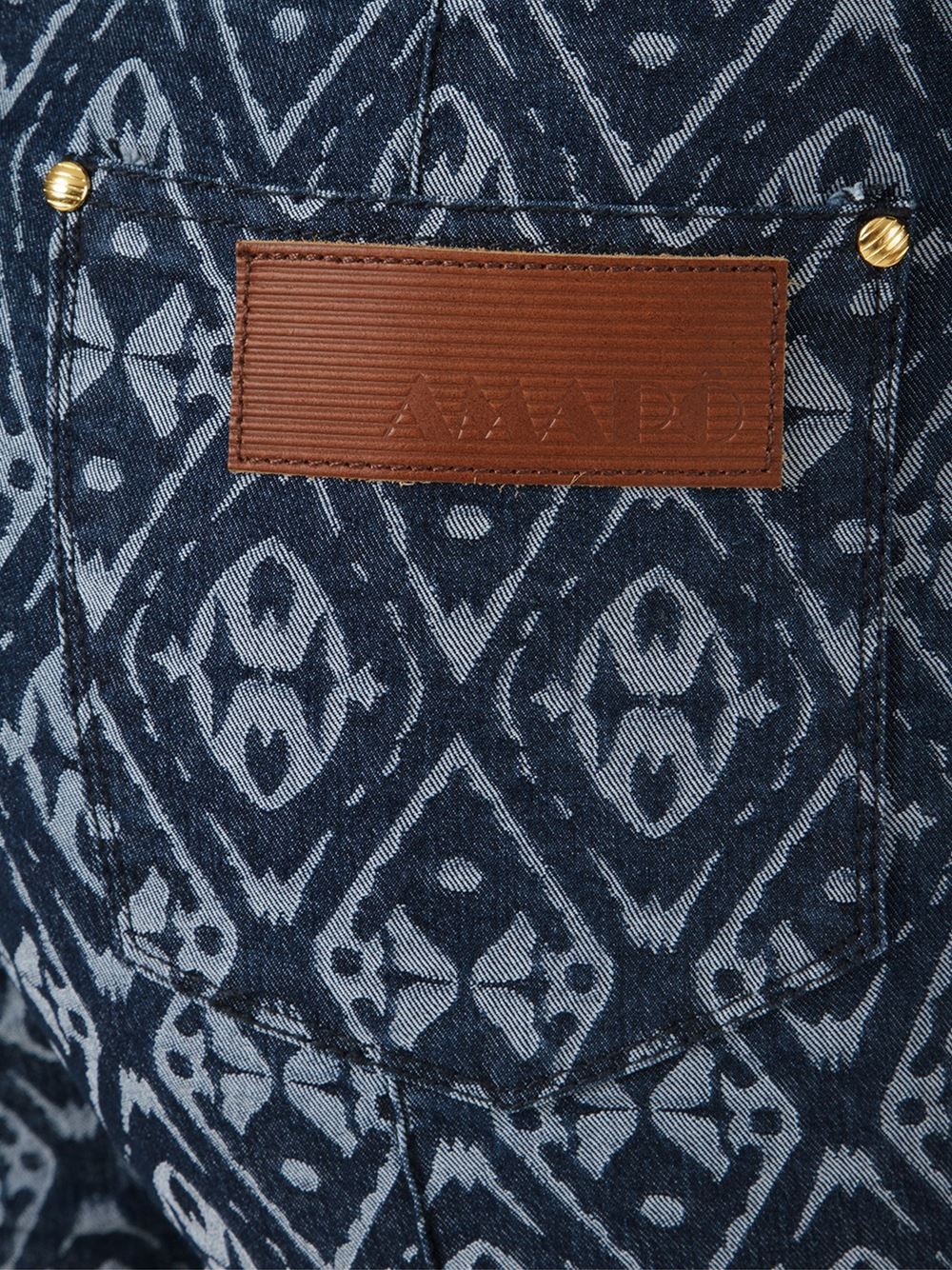 printed high waist flared jeans