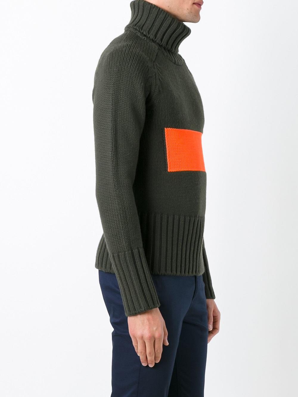 contrast stripe jumper 