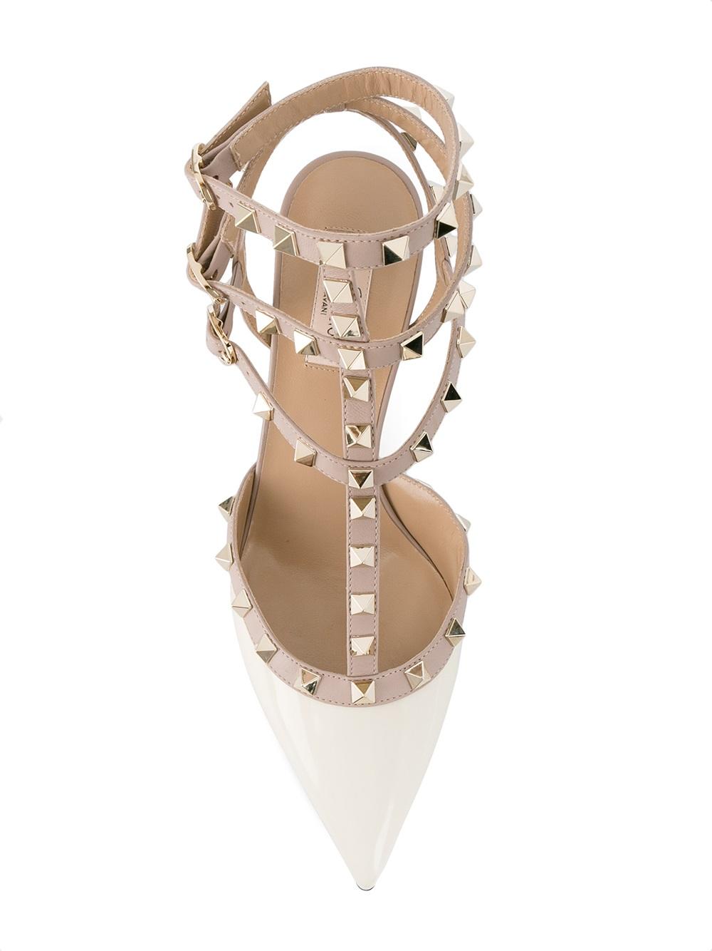 Valentino Garavani Rockstud ankle strap pumps