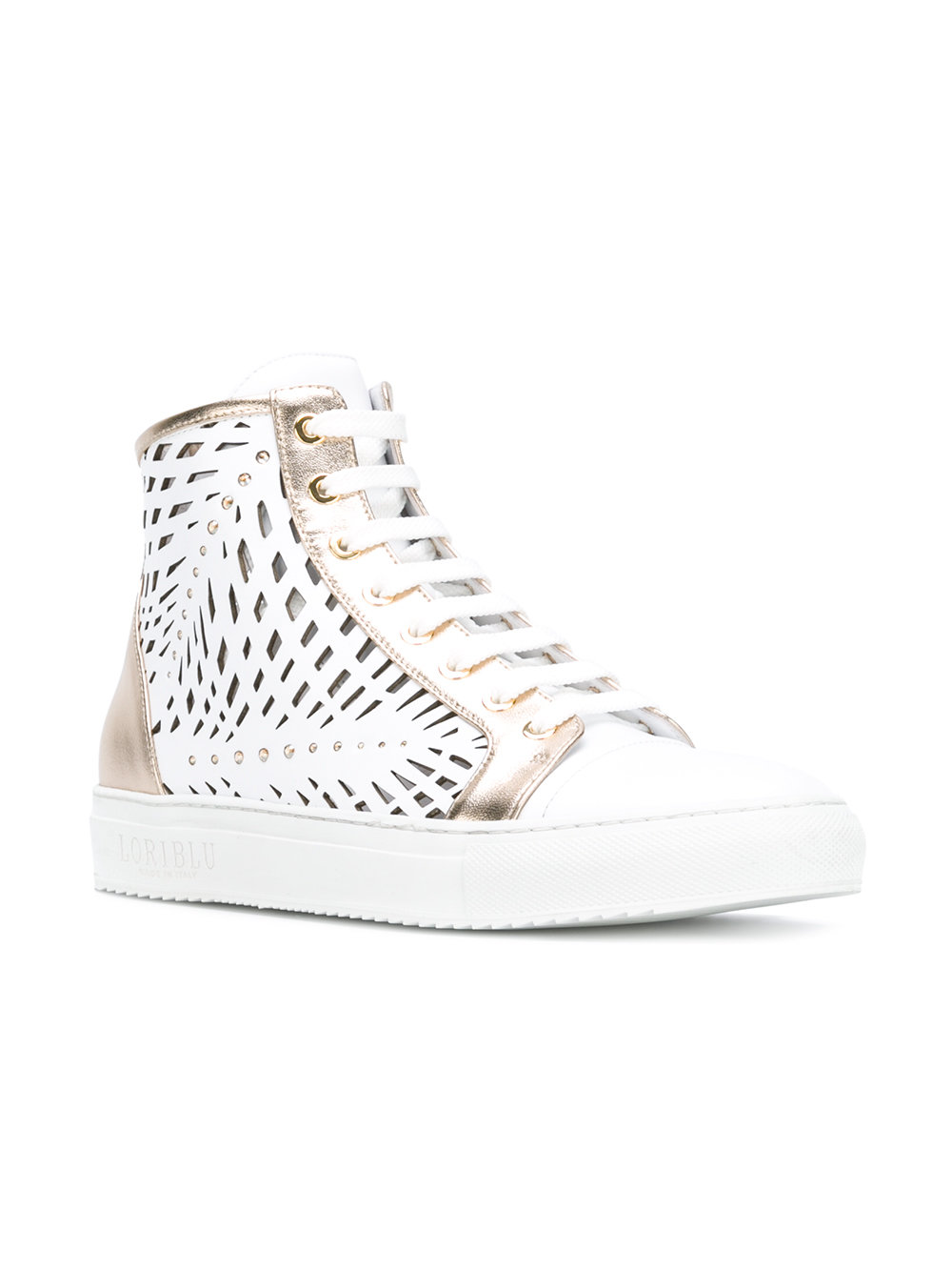 cut-out panel sneakers
