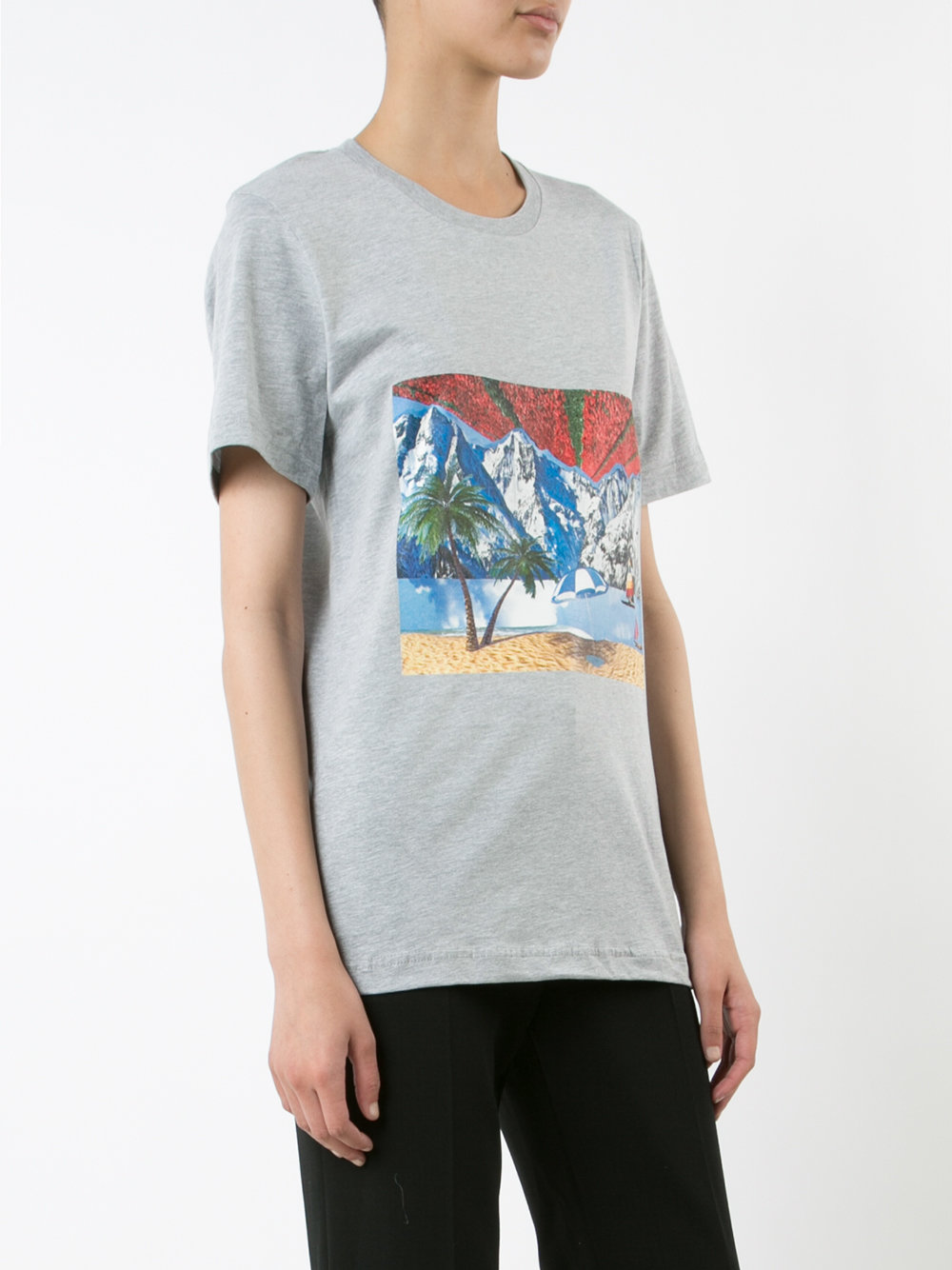 'Impossible Landscape' printed T-shirt