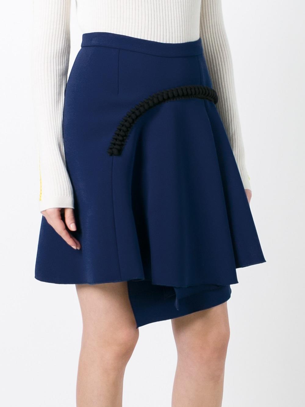 asymmetric wrap skirt