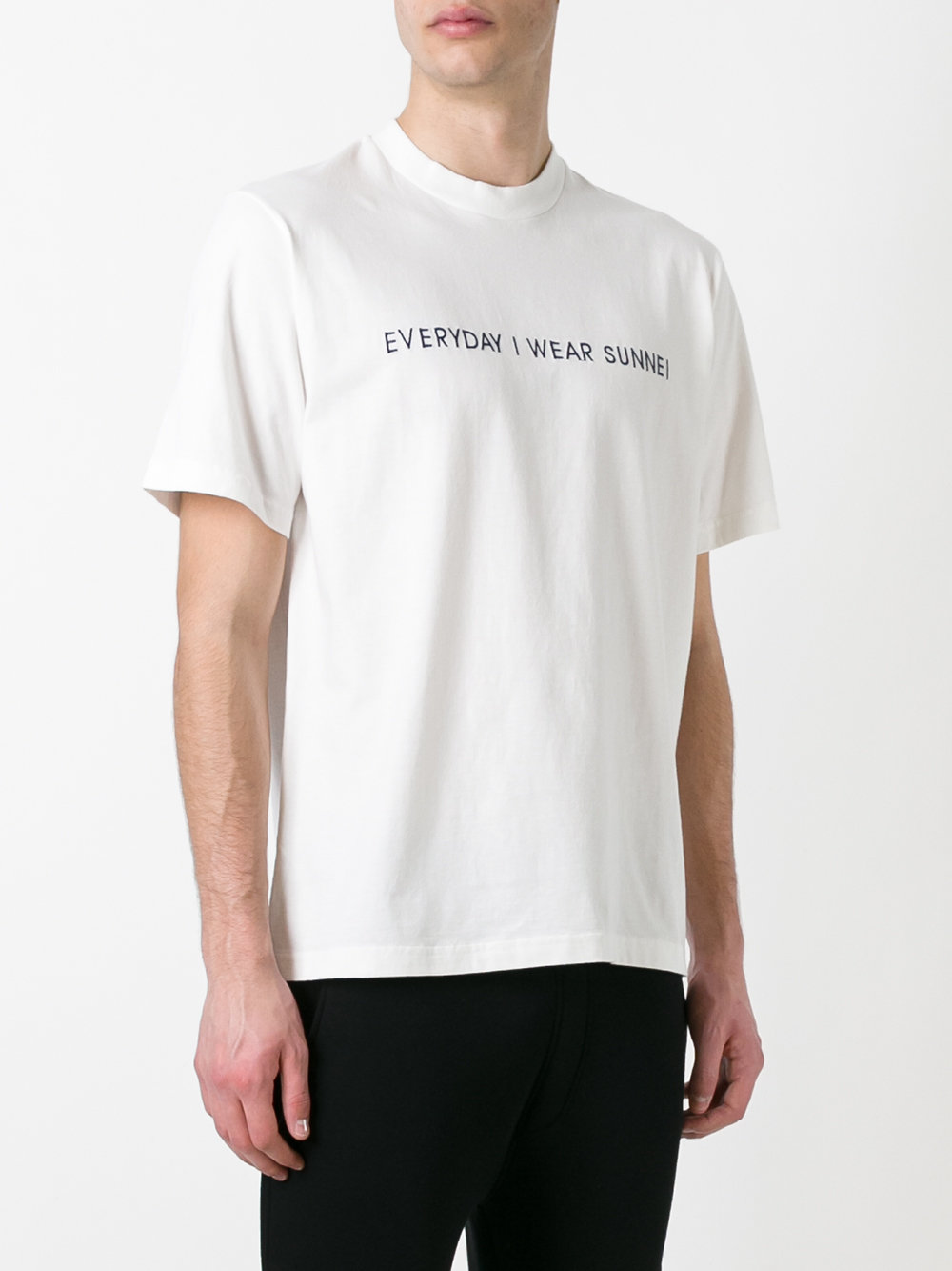 embroidered slogan T-shirt 