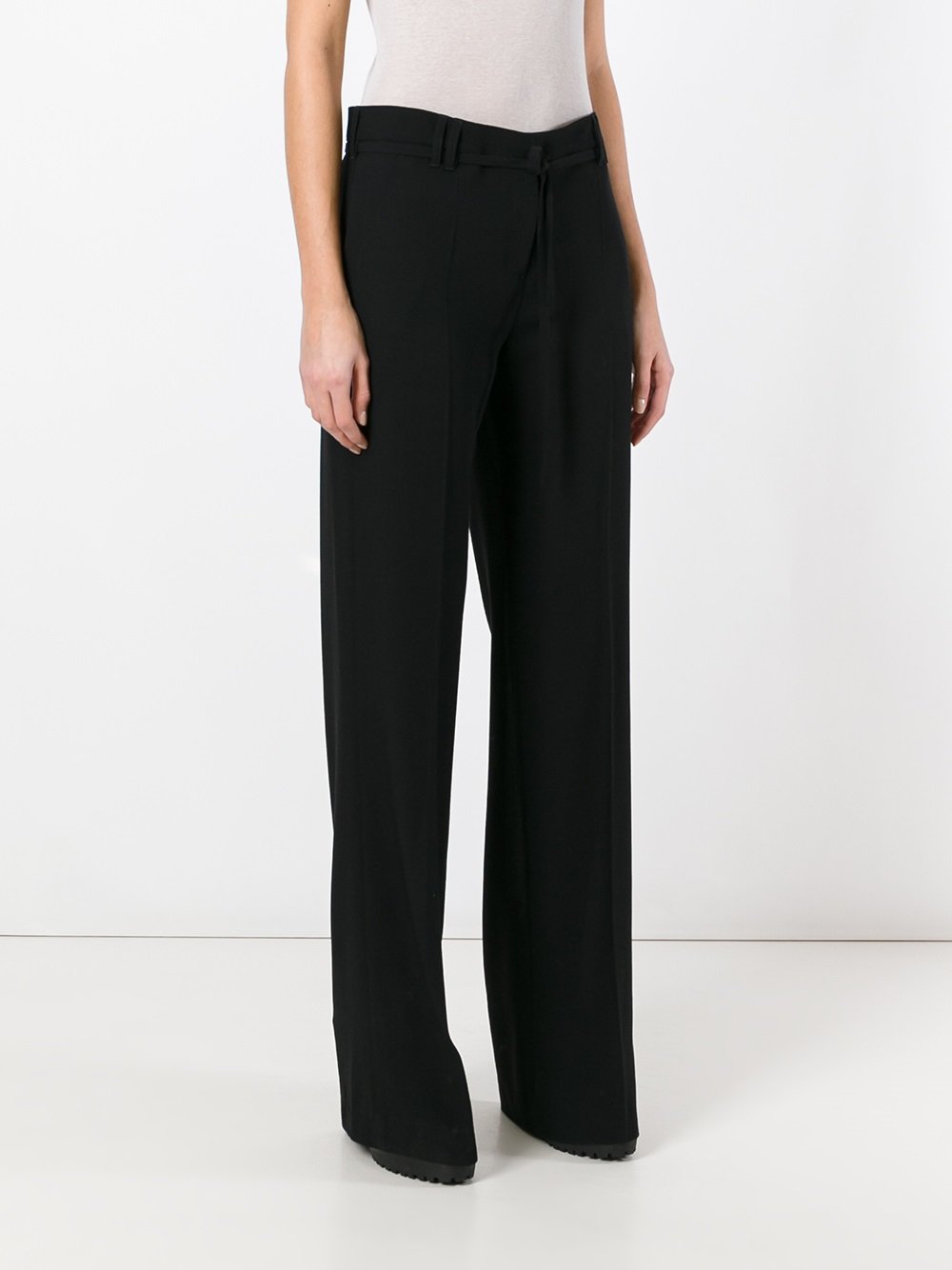 wide leg tailored trousers