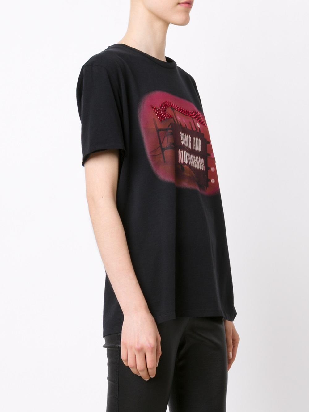 'nothingness' print T-shirt